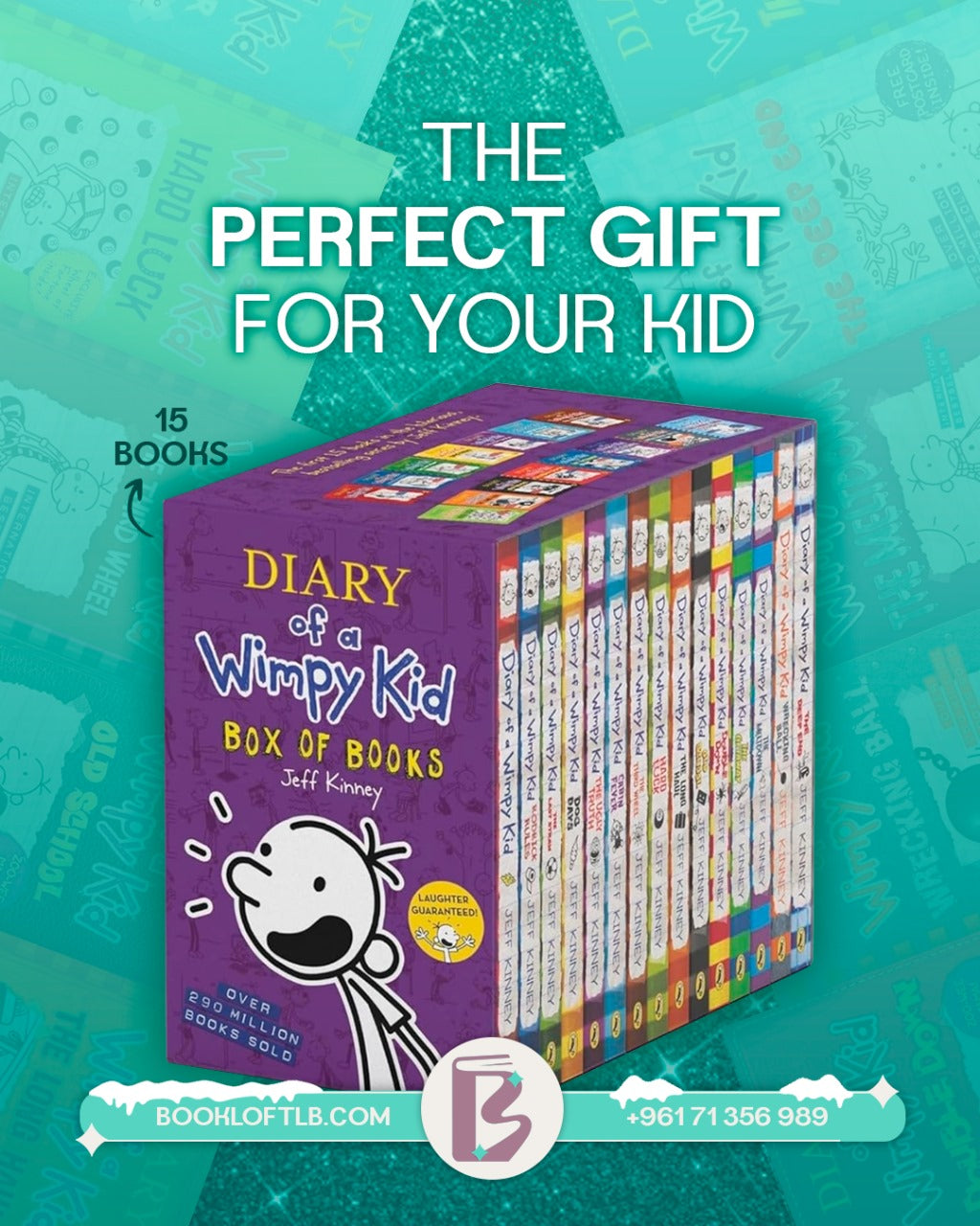 Diary of a Wimpy Kid Boxed Set (15 books) – Bookloftlb