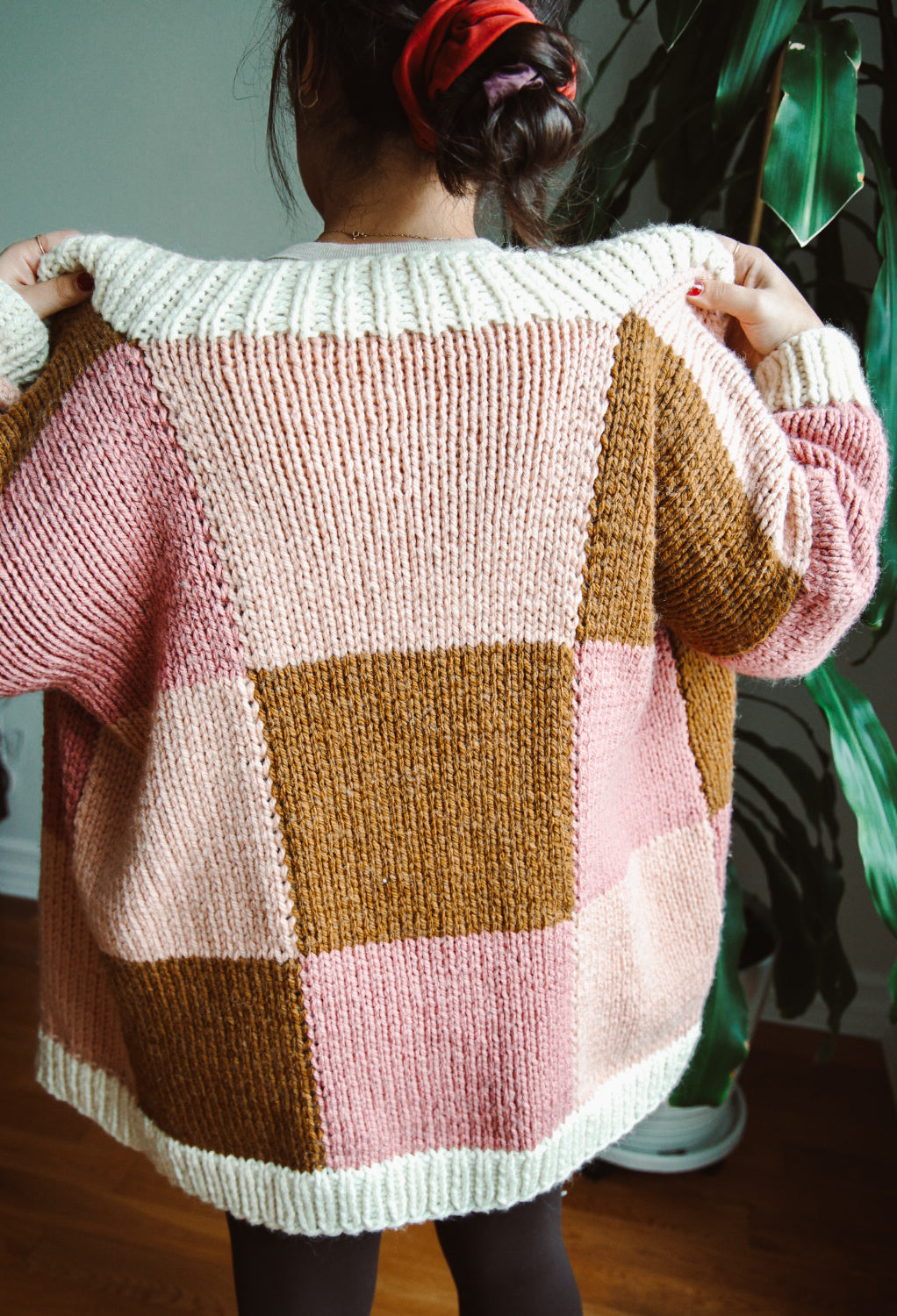Big Patchwork Cardigan - Knitting Pattern – CJ Dsgn
