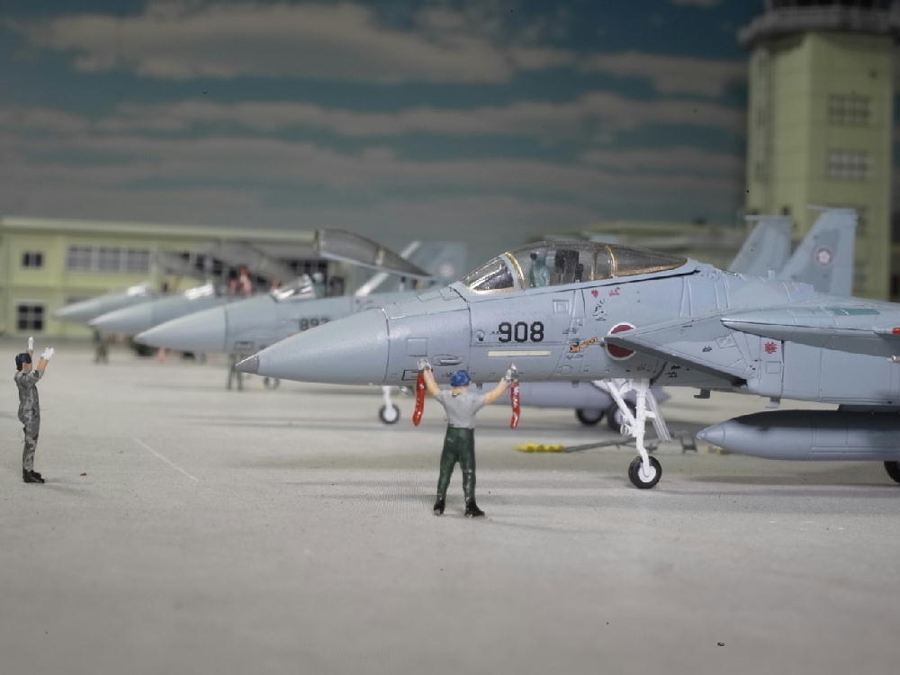 自衛隊基地ジオラマ#30 F-15を増強