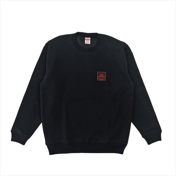 diskunionの四角ロゴを刺繍した「 5 Panel Cap 」「 CREWNECK