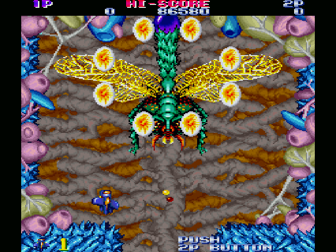 ジェミニウイング for SHARP X68000 (C)1987 テクモ, (C)1990 システム