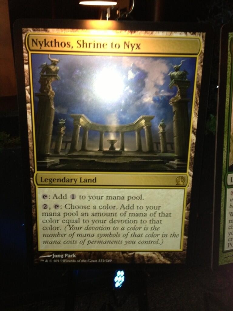 Nykthos, Shrine to Nyx (OMG they printed another multimana land