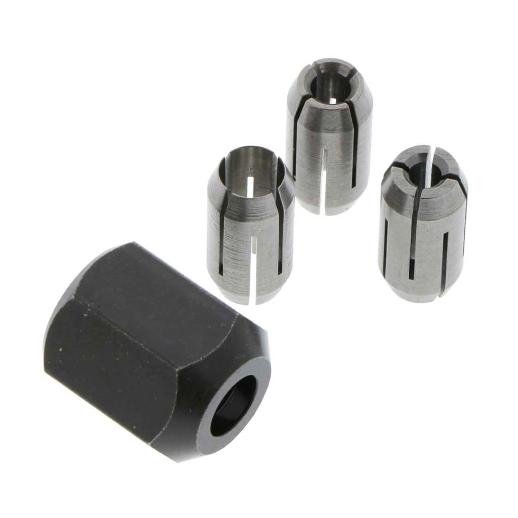 ROTOZIP CN1 1/8 in. 5/32 in. and 1/4 in. Collet and Collet Nut Kit (4-