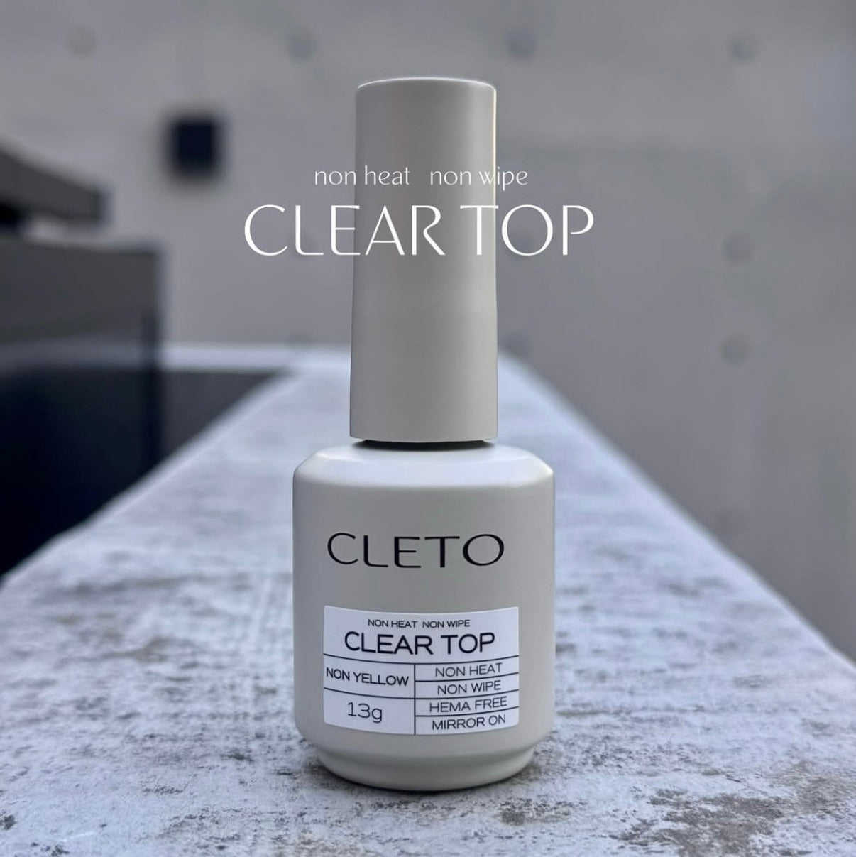 CLETO - Non Heat Non Wipe Clear Top (HEMA free)