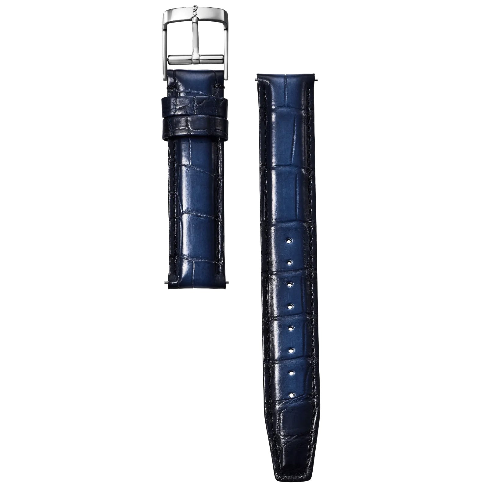 Knot S18-SFC-PBL 時計ベルト バンド パティーヌ仕上げ クロコダイル