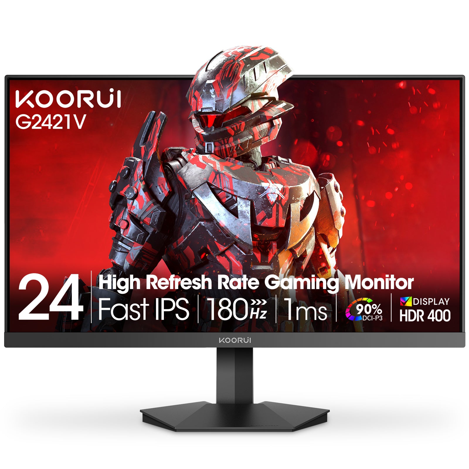 Koorui 24 Inch QHD 180Hz IPS Gaming Monitor with 99% sRGB – KOORUI US