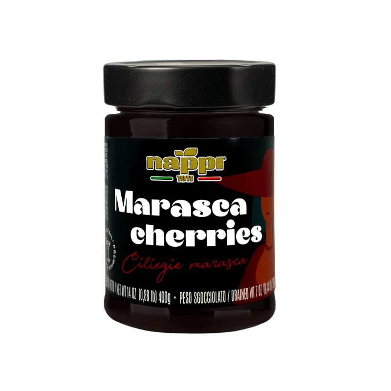 Nappi Marasca Cherries in Syrup, 14 oz | Supermarket Italy