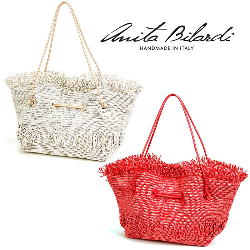アニタビラルディ かごバッグ ラフィア トートバッグ AnitaBilardi