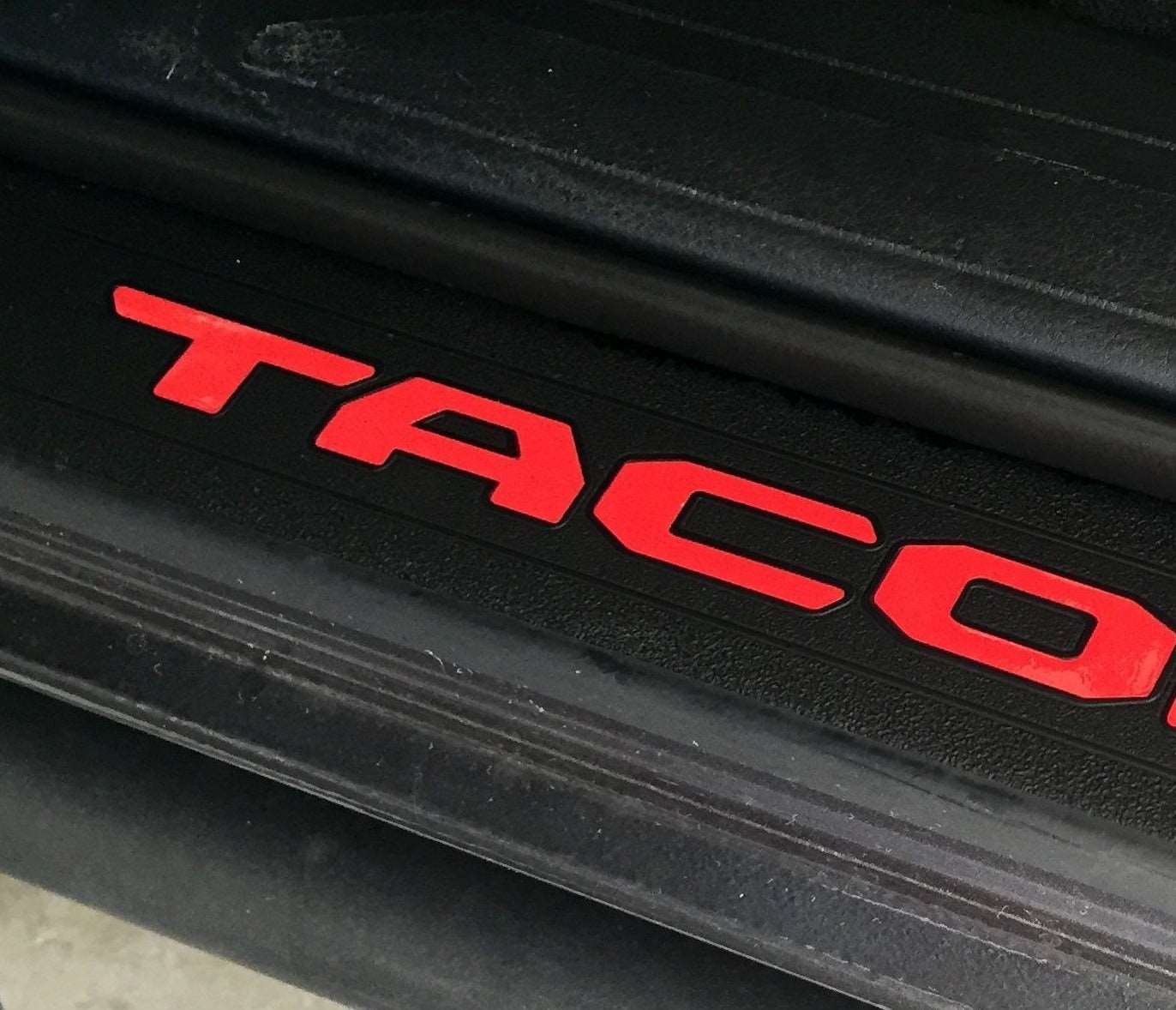 Vinyl Decals for 2016-2023 Tacoma Front Door Sill Protectors – TVD