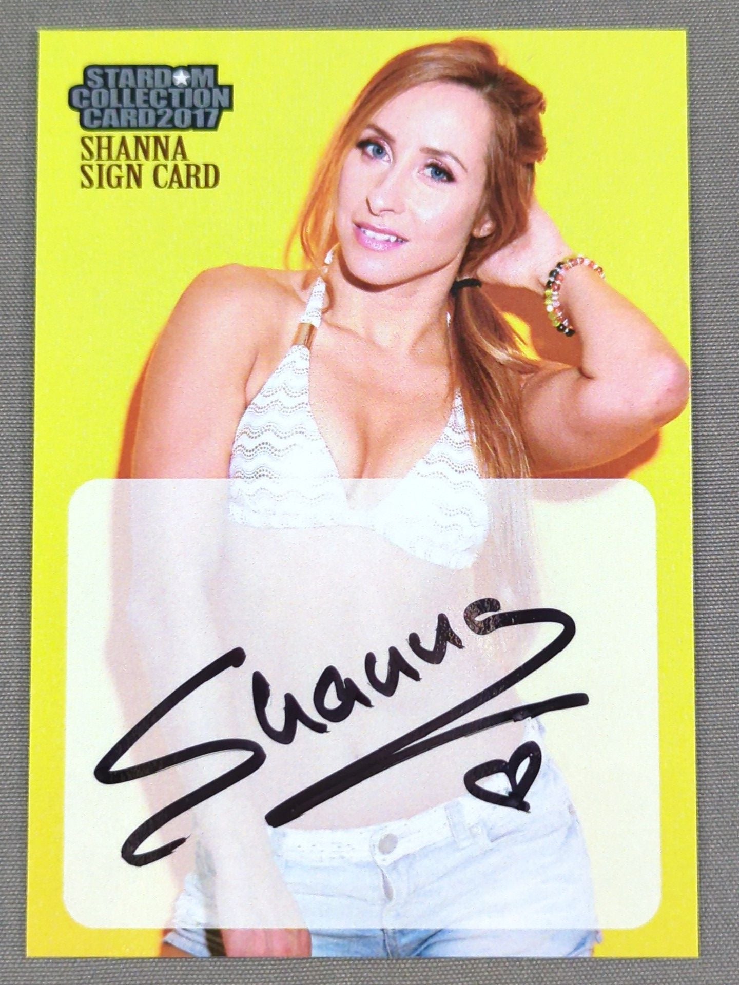 2017 STARDOM COLLECTION CARD シャナ 公式サインカード – 闘道館