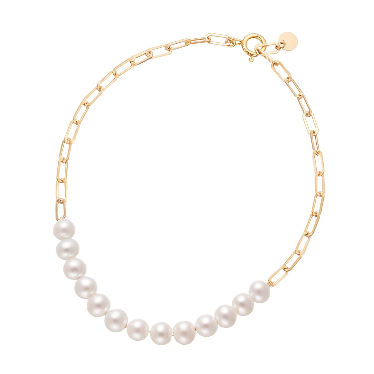 K10イエローゴールド淡水パールブレスレット(RBL670)|TSUTSUMI