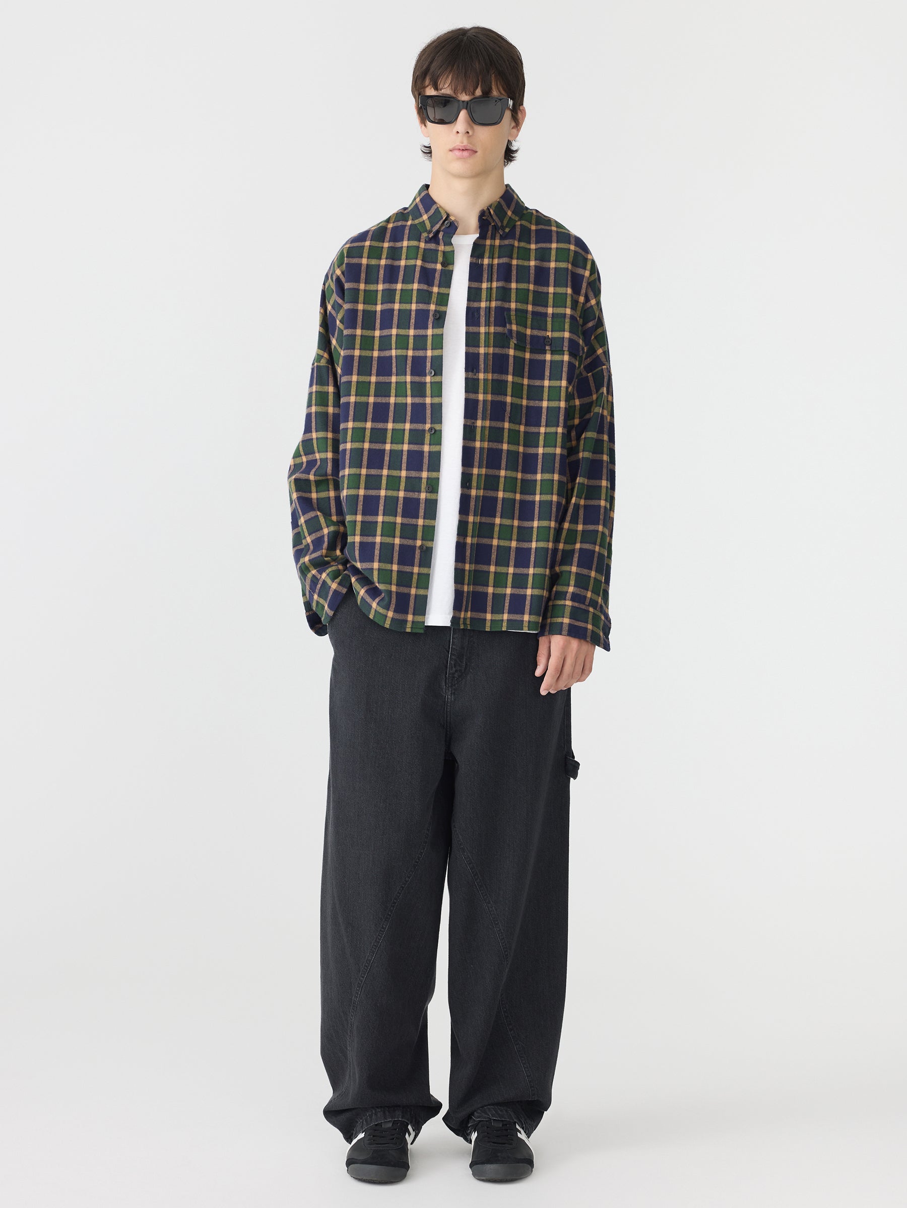 Drop Shoulder Check Shirt – BASSIKE