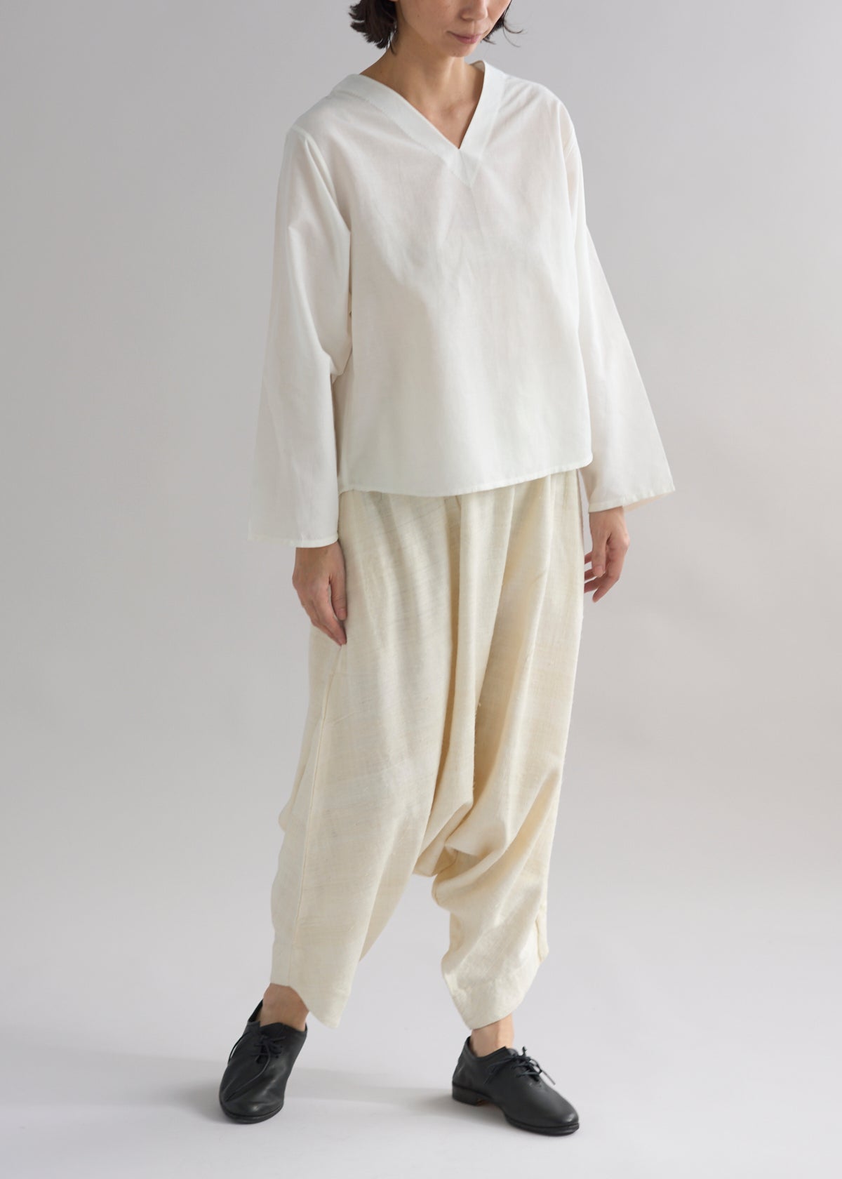 手織エリシルクハーレムパンツ（全2色） – CALICO LLC