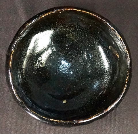 楽吉左衛門 9代了入 黒茶碗【茶道具からき】京都から全国に販売通販買取