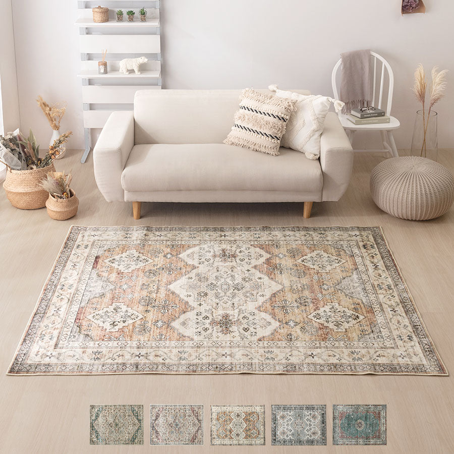 オリエンタル柄ラグ 130×190cm ラグ おしゃれ ぼん家具 CPT000249