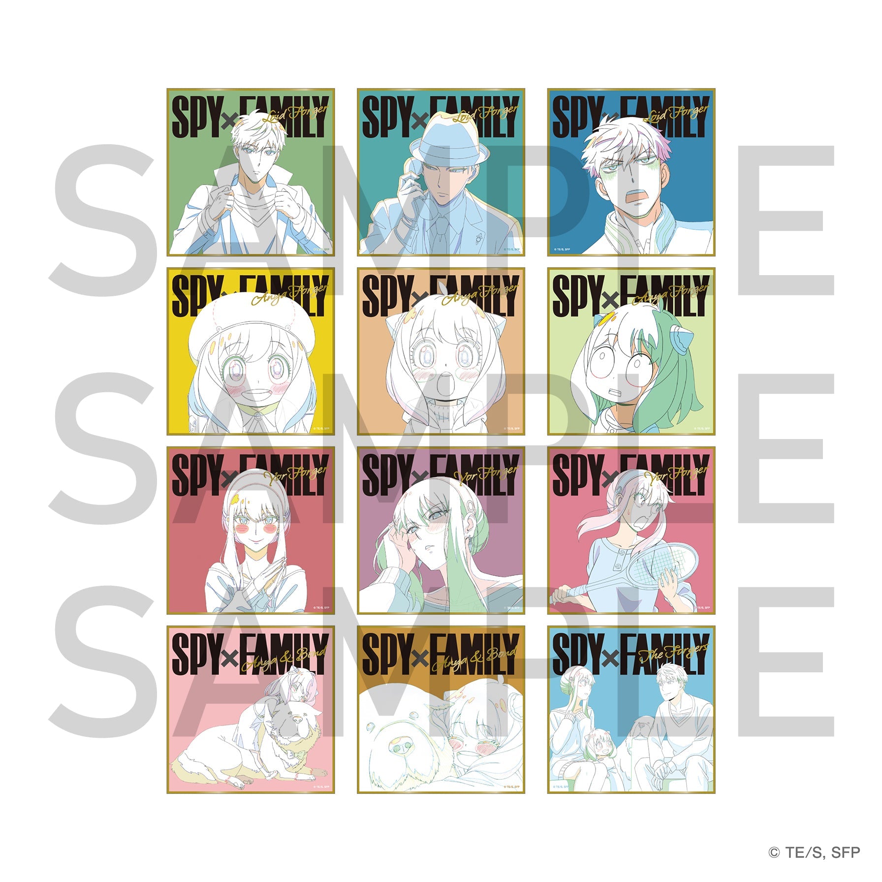 SPY×FAMILY ポップアートランダム色紙（全12種）BOX – IG Port ONLINE