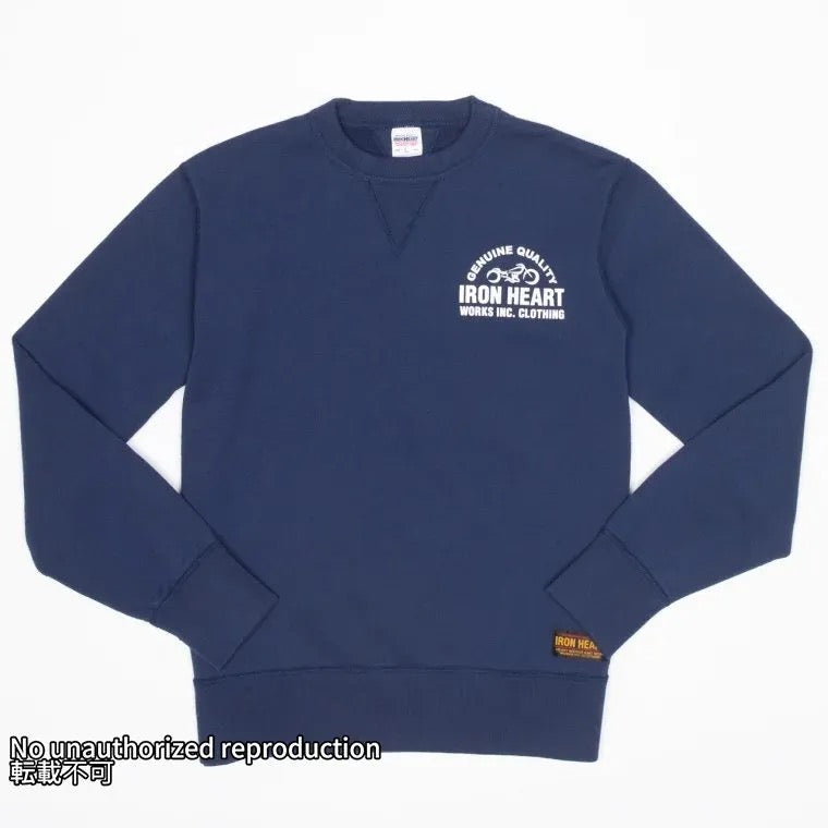 クルーネックスウェット／ネイビー – IRON HEART