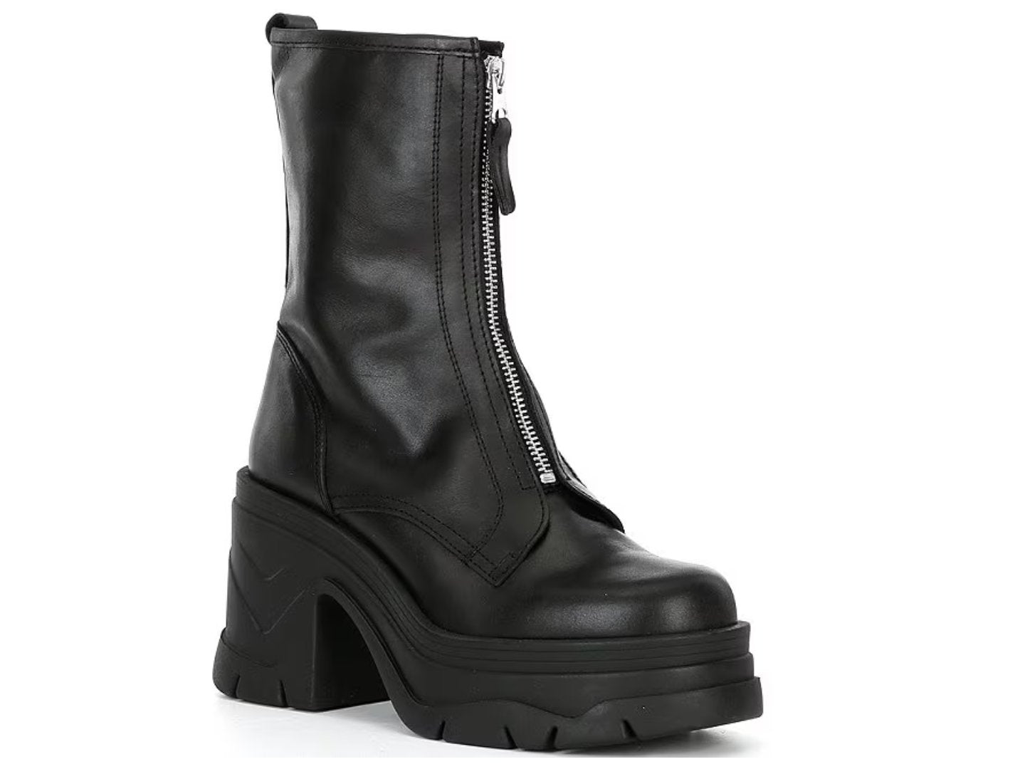 Free People: Myles Zip Front Boot in Black - J. Cole Shoes