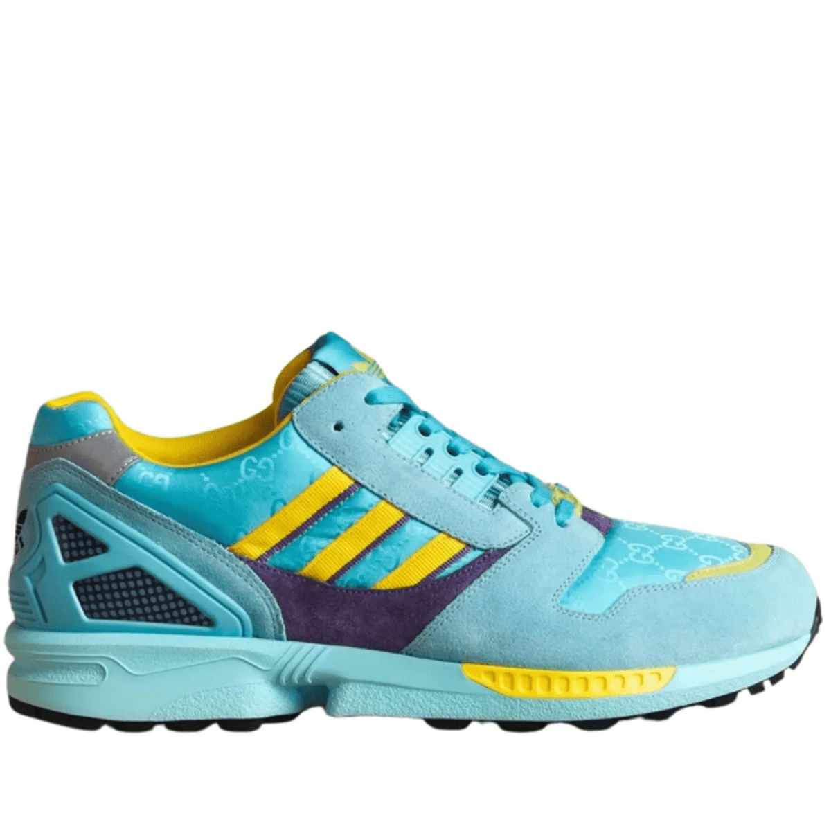 Gucci Adidas ZX 8000 Two Tone Suede Sneakers - Runway Catalog