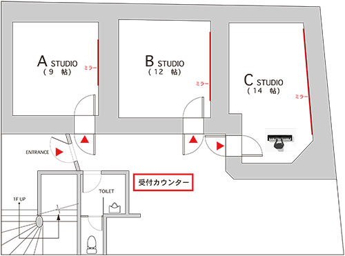 名古屋市中区大須 リハーサル スタジオ【スタジオ・ステアウェイ
