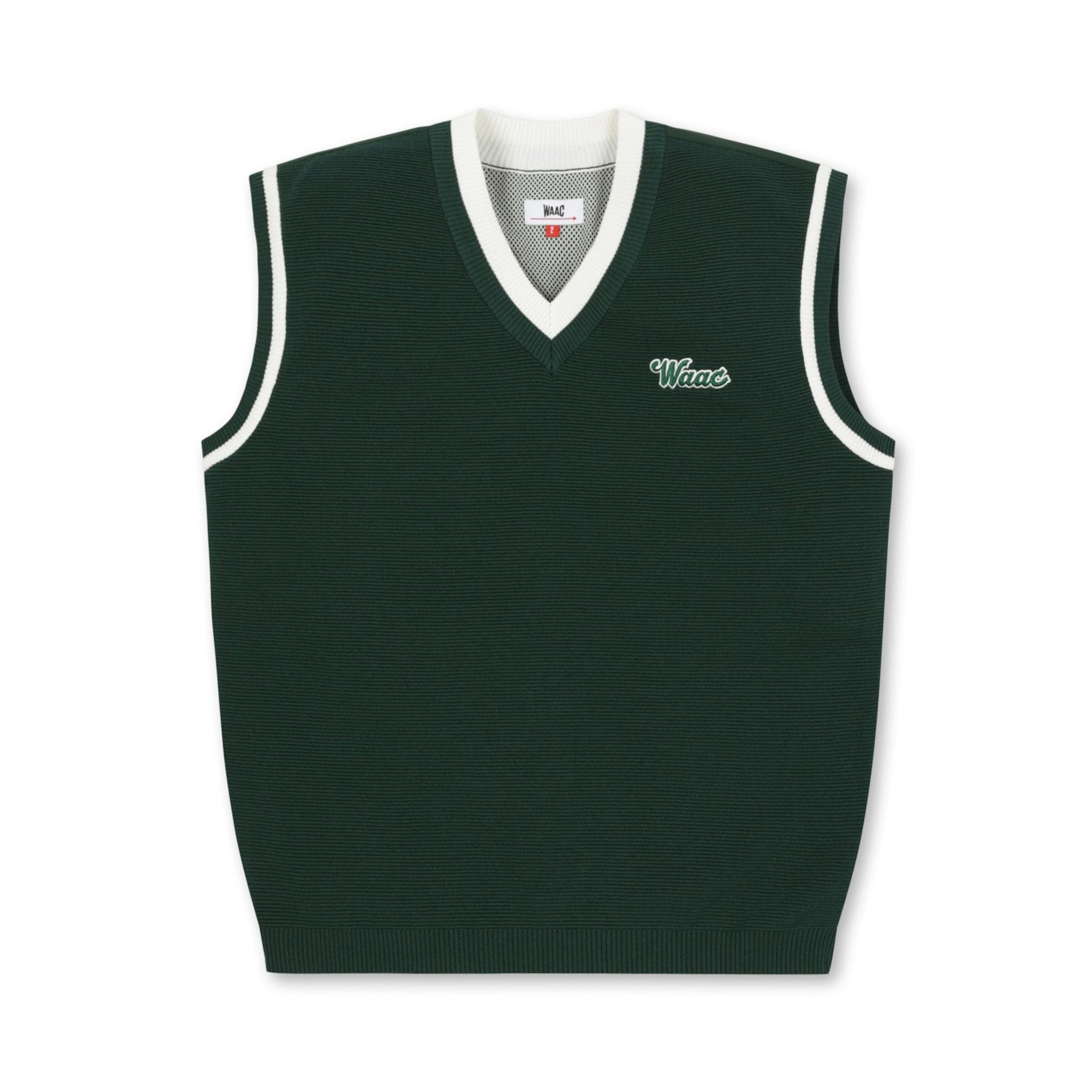 MEN ハイブリッドVネックベスト グリーン