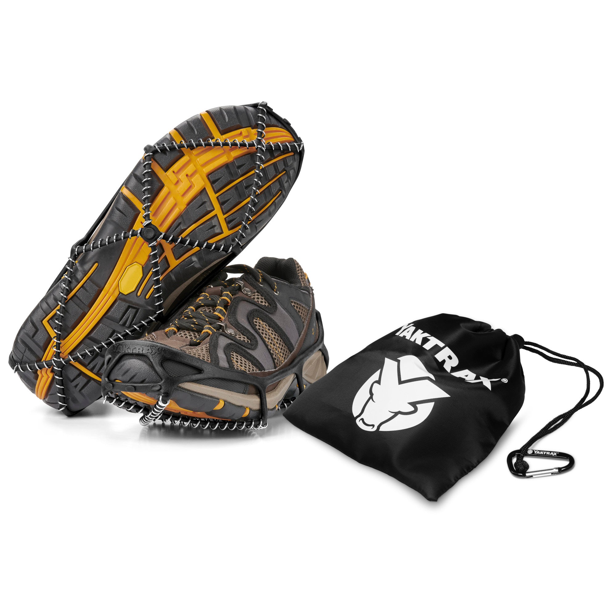 Yaktrax Walk Plus Traction Cleats for Ice and Snow – 360° Steel