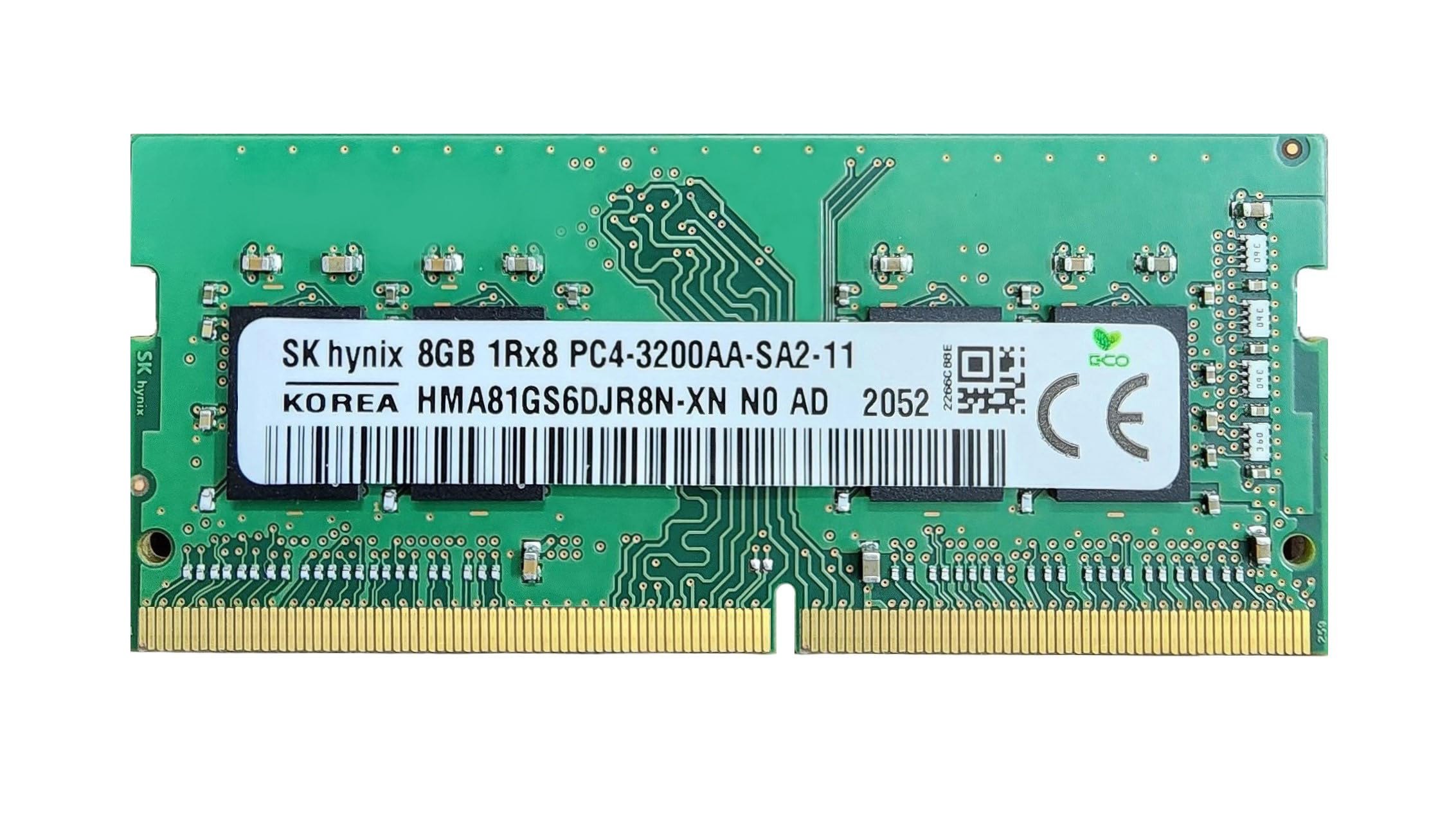 Sk Hynix Ddr4 Ram 8gb 3200mhz For Laptop Pc4-25600 1.2v 260pins