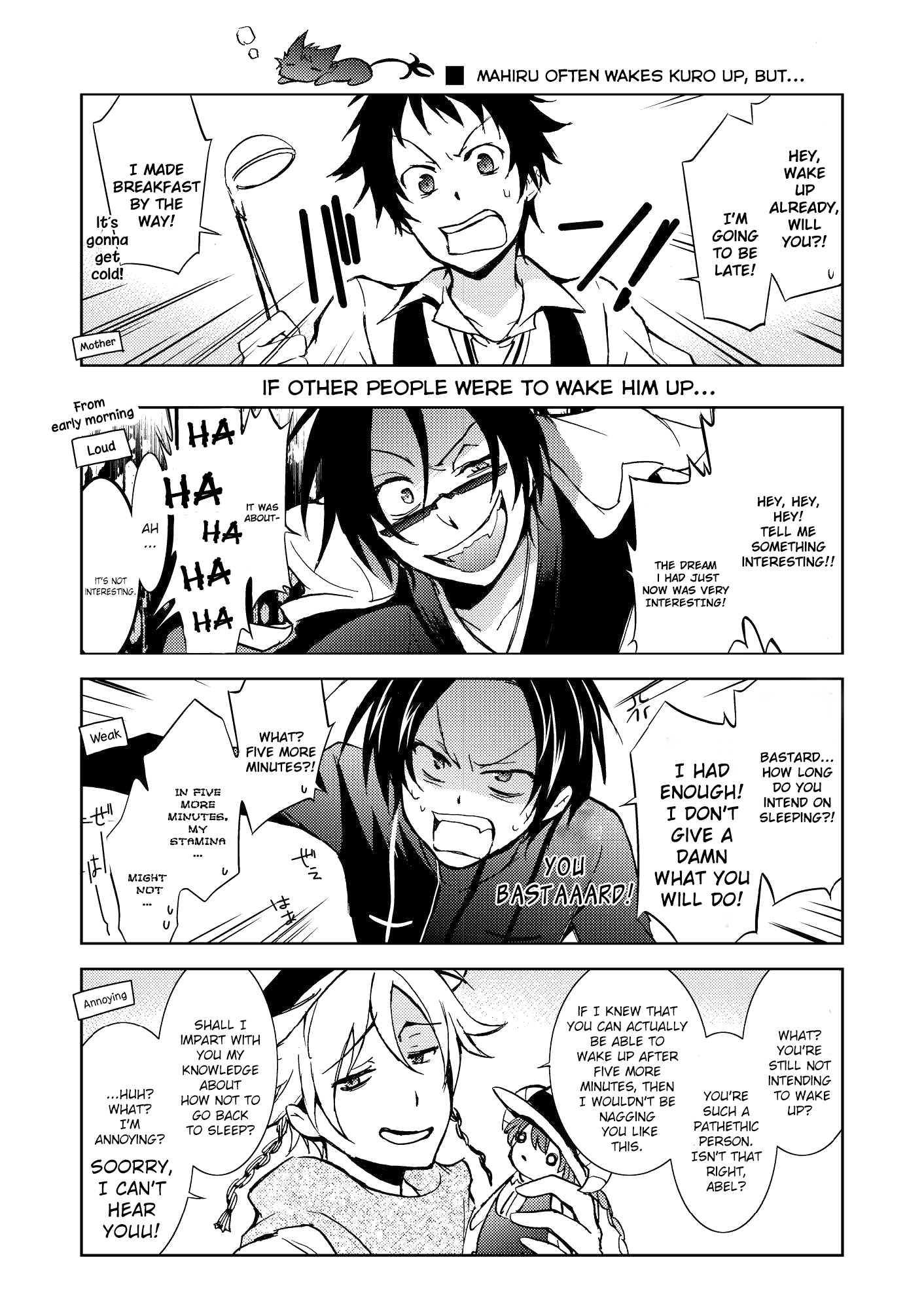 Sleepy life of Servamp 1 comic translation 