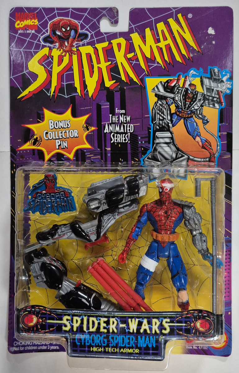 Toy Biz Spider-Man The Animated Series Spider-Wars Cyborg Spider