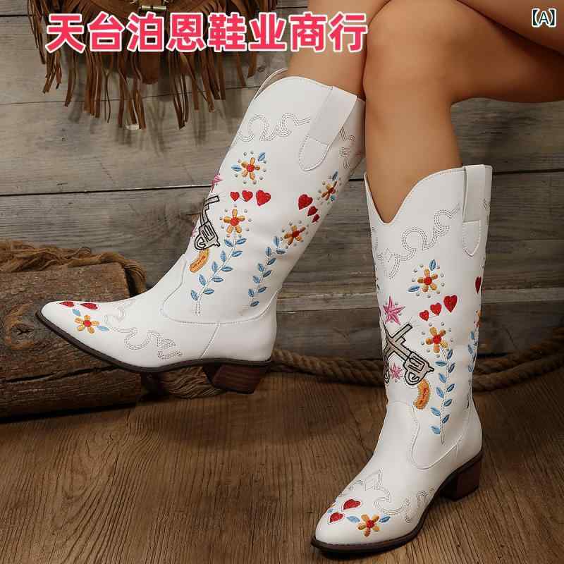 楽天市場】花柄（ウエスタン｜ブーツ）：レディース靴<靴の通販