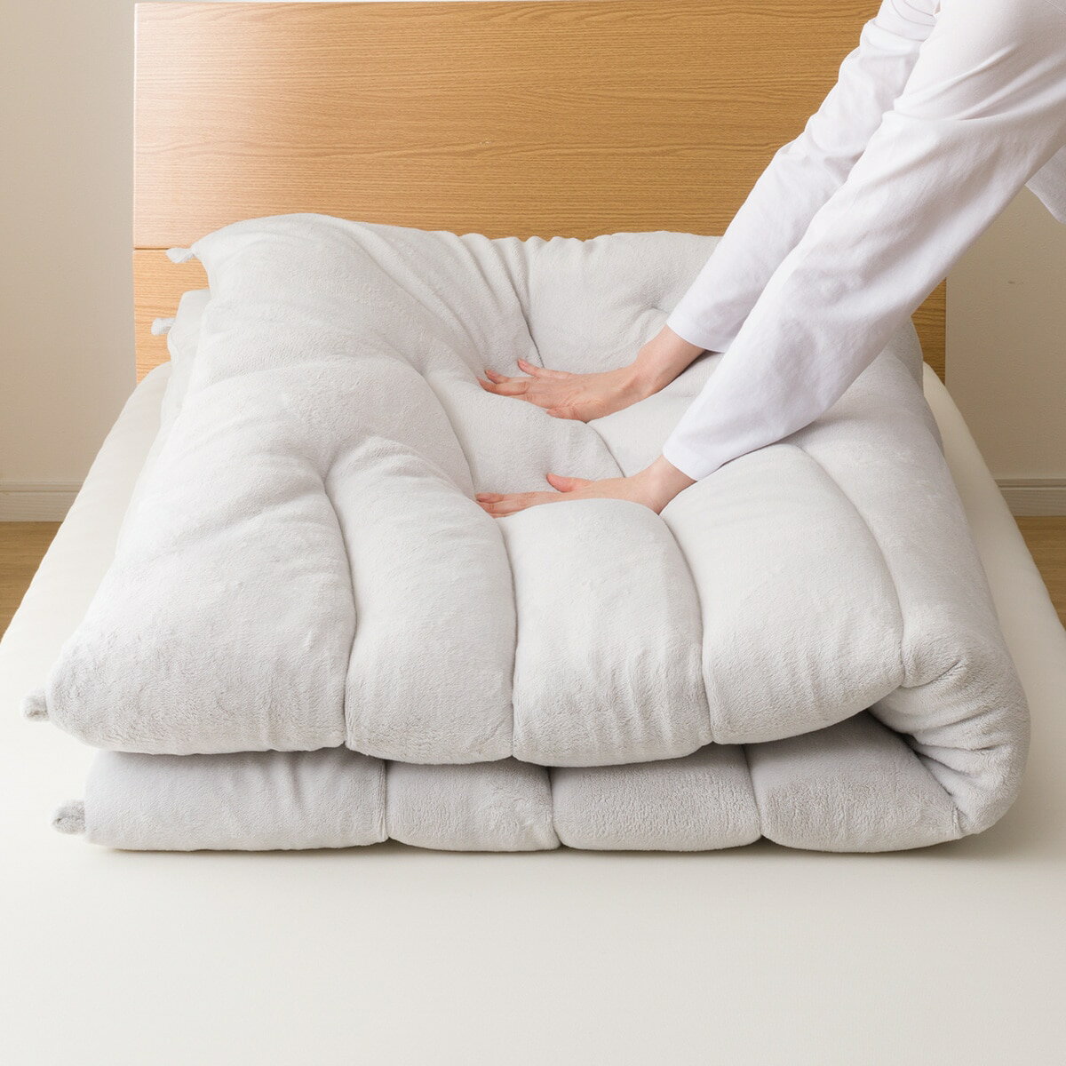 そのまま使える温度調整掛け布団 ダブル (GY K2306 D) 【記念祭価格