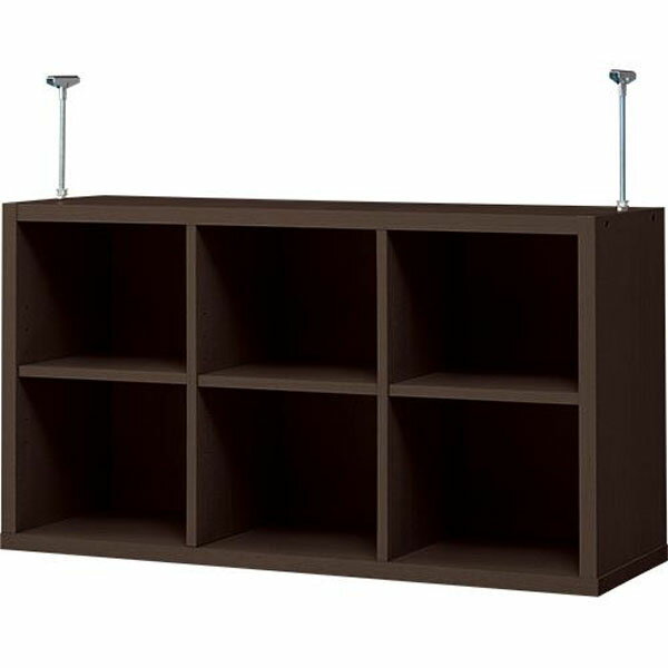 幅89.3cm]書棚グレン上置セット（BS1890DBR/US900DBR) 【1年保証