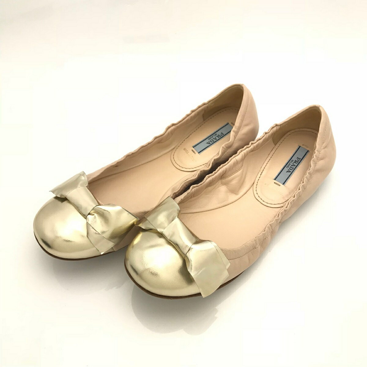 楽天市場】プラダ（カラーベージュ）（バレエシューズ｜レディース靴