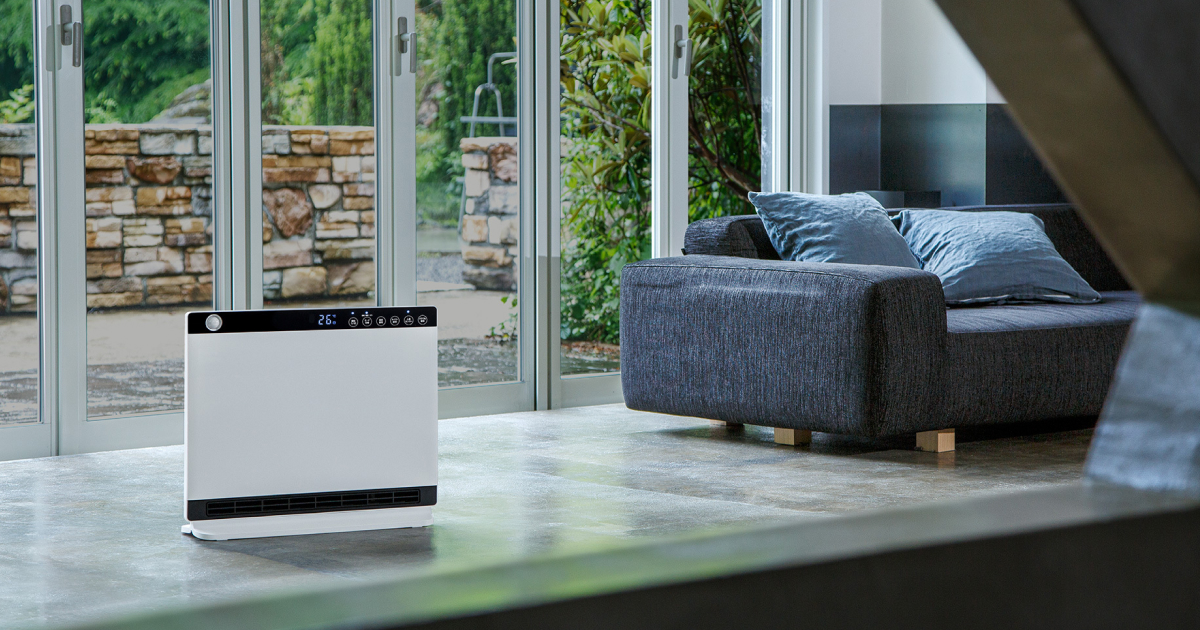 HEAT WIDE SLIM（節電/室温センサー付 大風量パネルセラミックヒーター