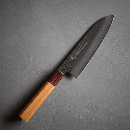 33層ダマスカス和式 三徳包丁 170mm/堺孝行 – Tomoe-Ya