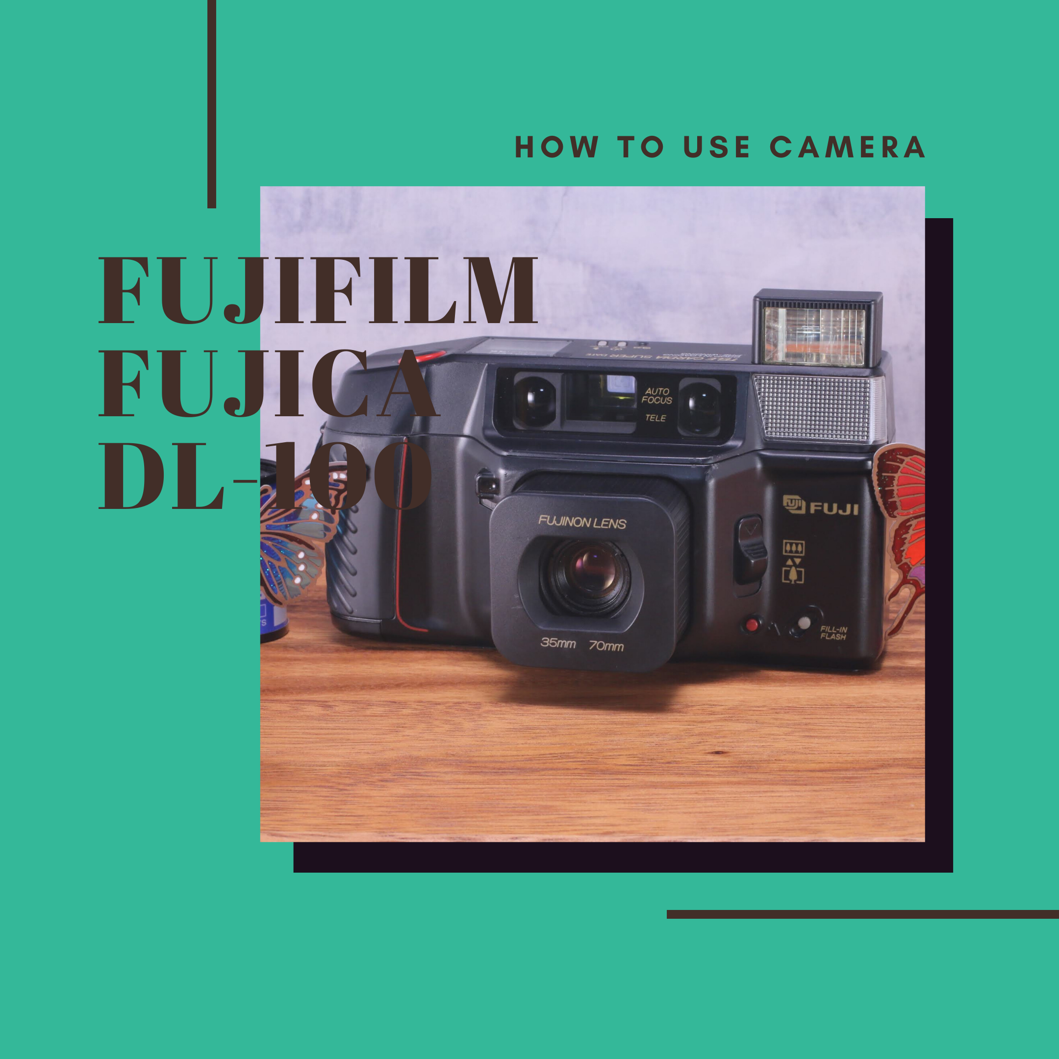FUJIFILM TELE CARDIA SUPER DATE の使い方 | Totte Me Camera