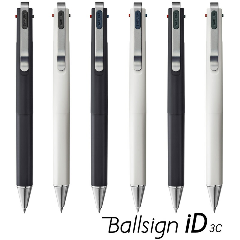 楽天市場】サクラクレパス ボールサインiD 3C 3色ボールペン ブラック