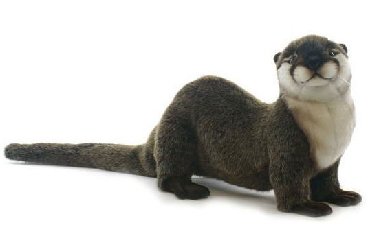 楽天市場】ハンサ【HANSA】リアルぬいぐるみ カワウソ 69cmその表情と