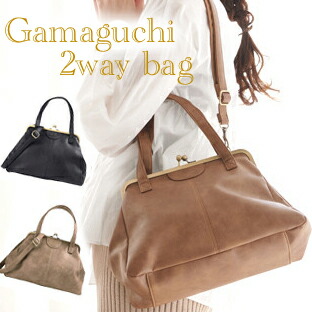楽天市場】A1310【がま口ポケットショルダー2WAYバッグ】がまぐち