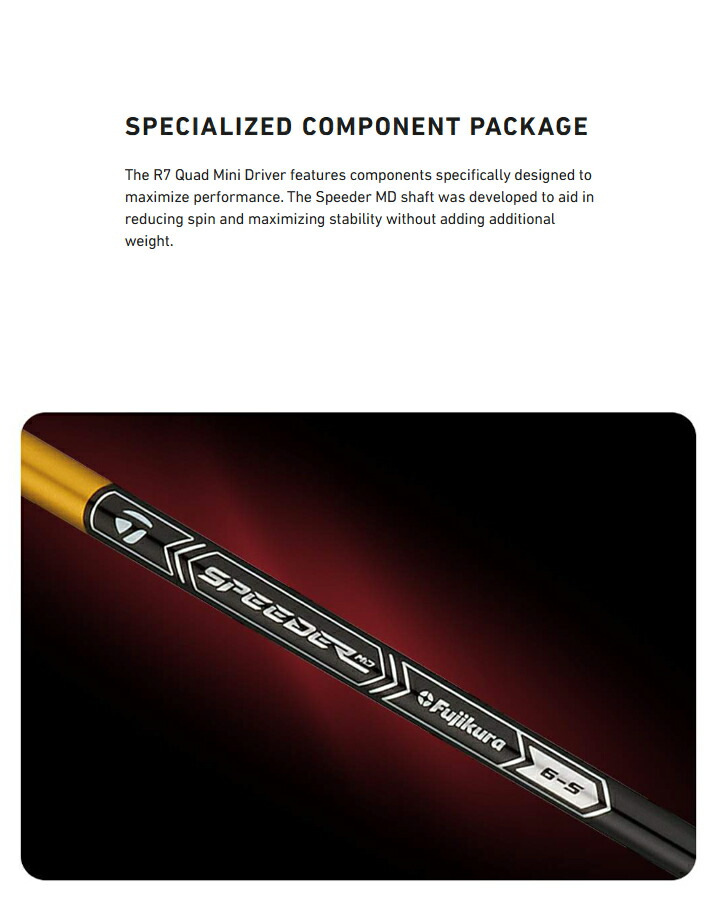 楽天市場】USモデル テーラーメイド r7 クアッドミニドライバー