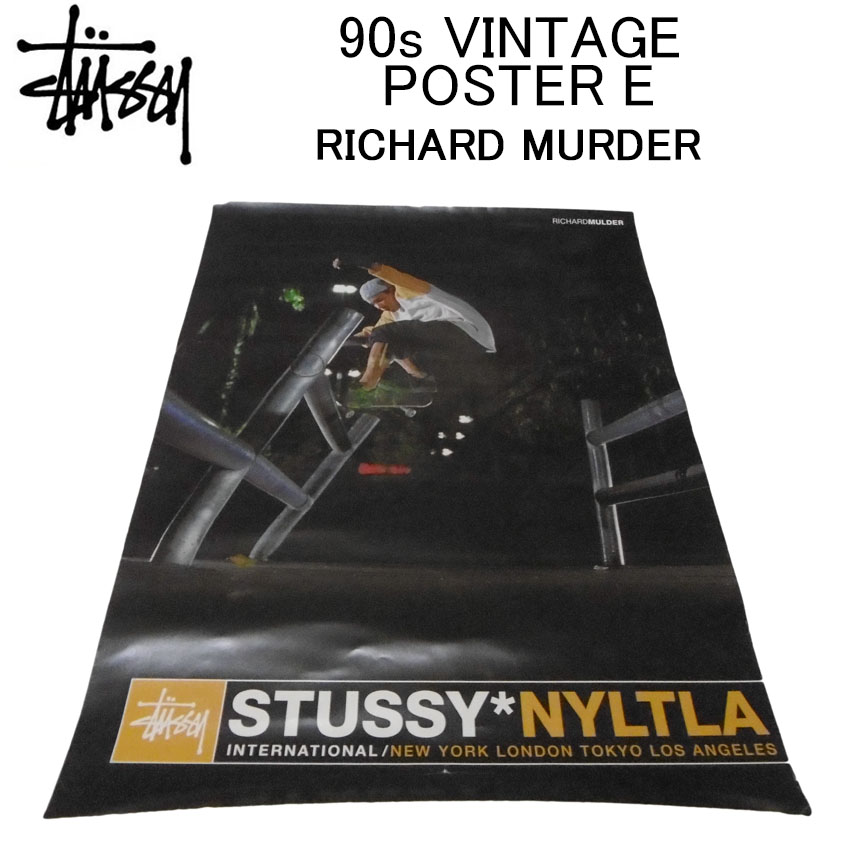 Stüssy 90's ポスター ショップディスプレイ 非売品 希少 Stüssy 90's