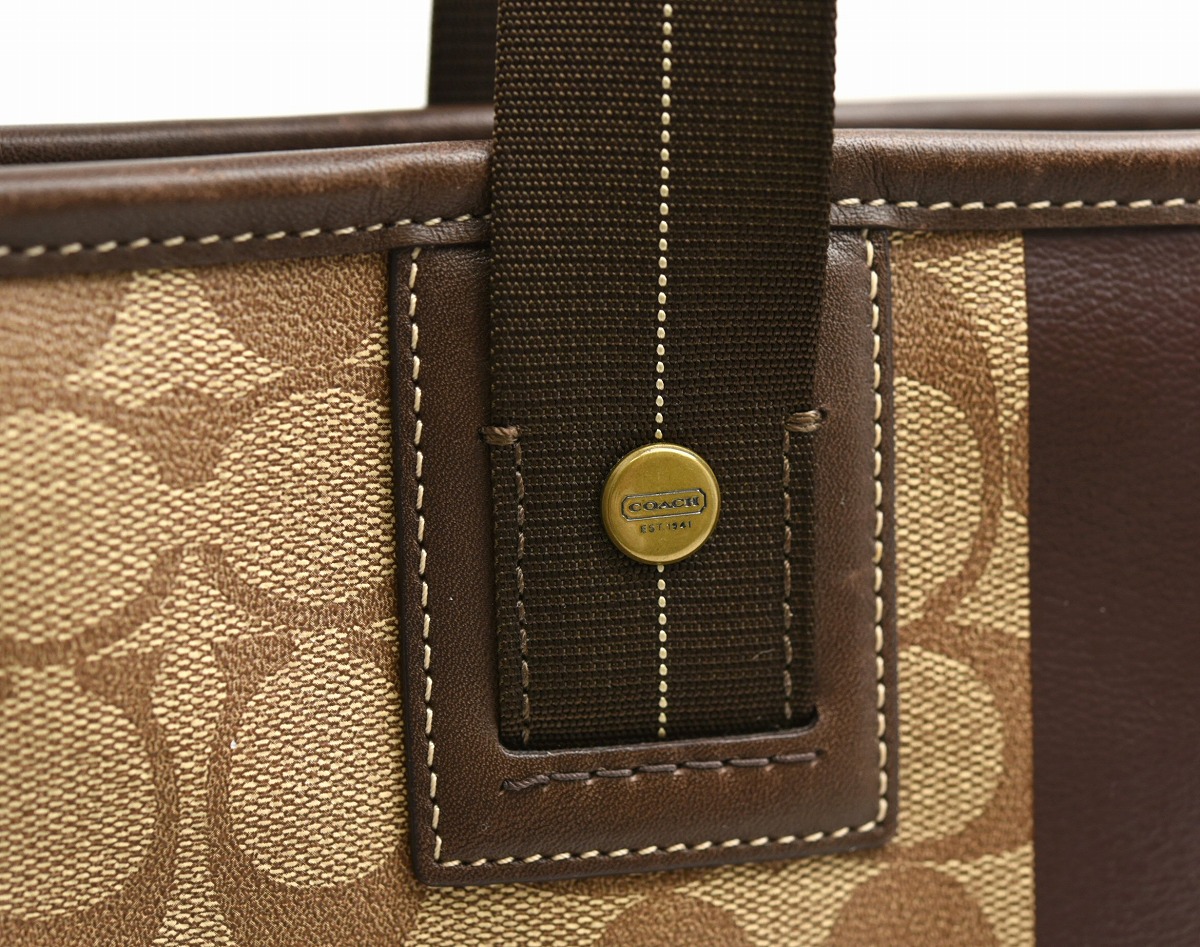 楽天市場】【バッグ】COACH コーチ ヘリテージ ストライプ