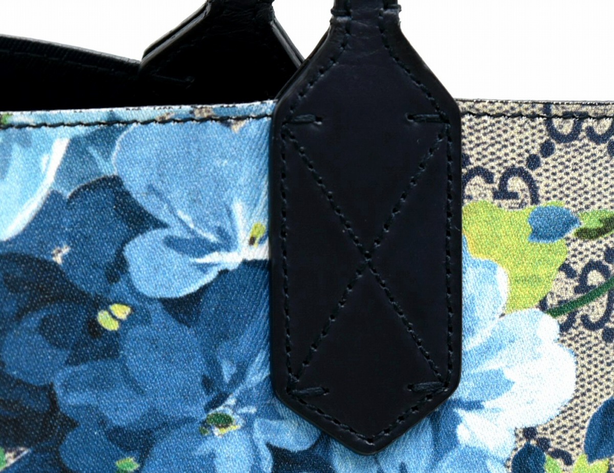 ✨️素敵✨️GUCCI GGスプリーム PVC トートバッグ ターコイズブルー