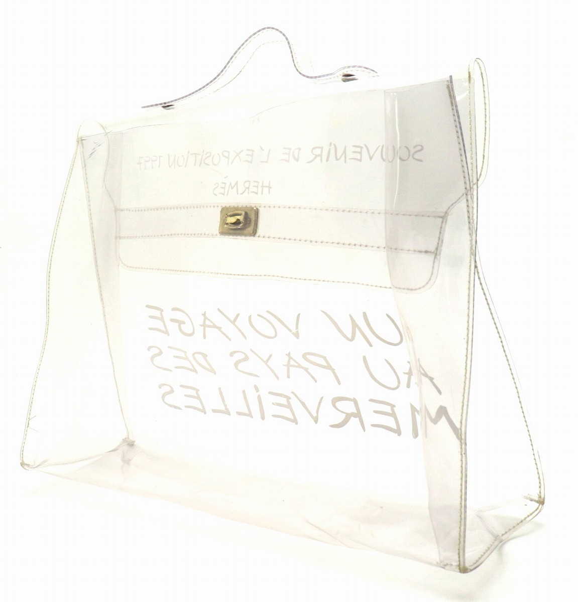 楽天市場】【バッグ】HERMES エルメス ケリー クリア ハンドバッグ