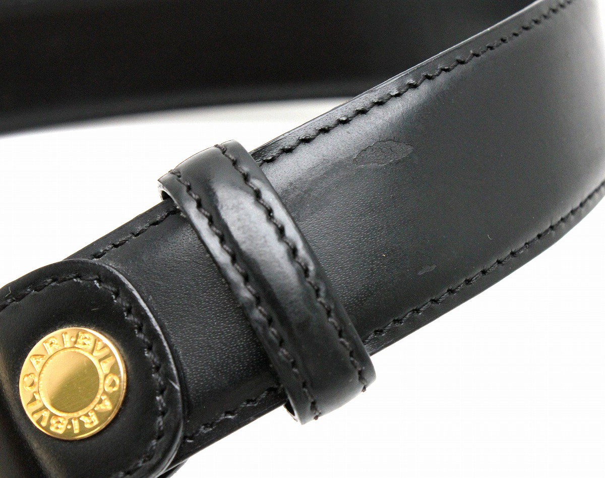 楽天市場】BVLGARI ブルガリ ベルト メンズ レザー 黒 ブラック
