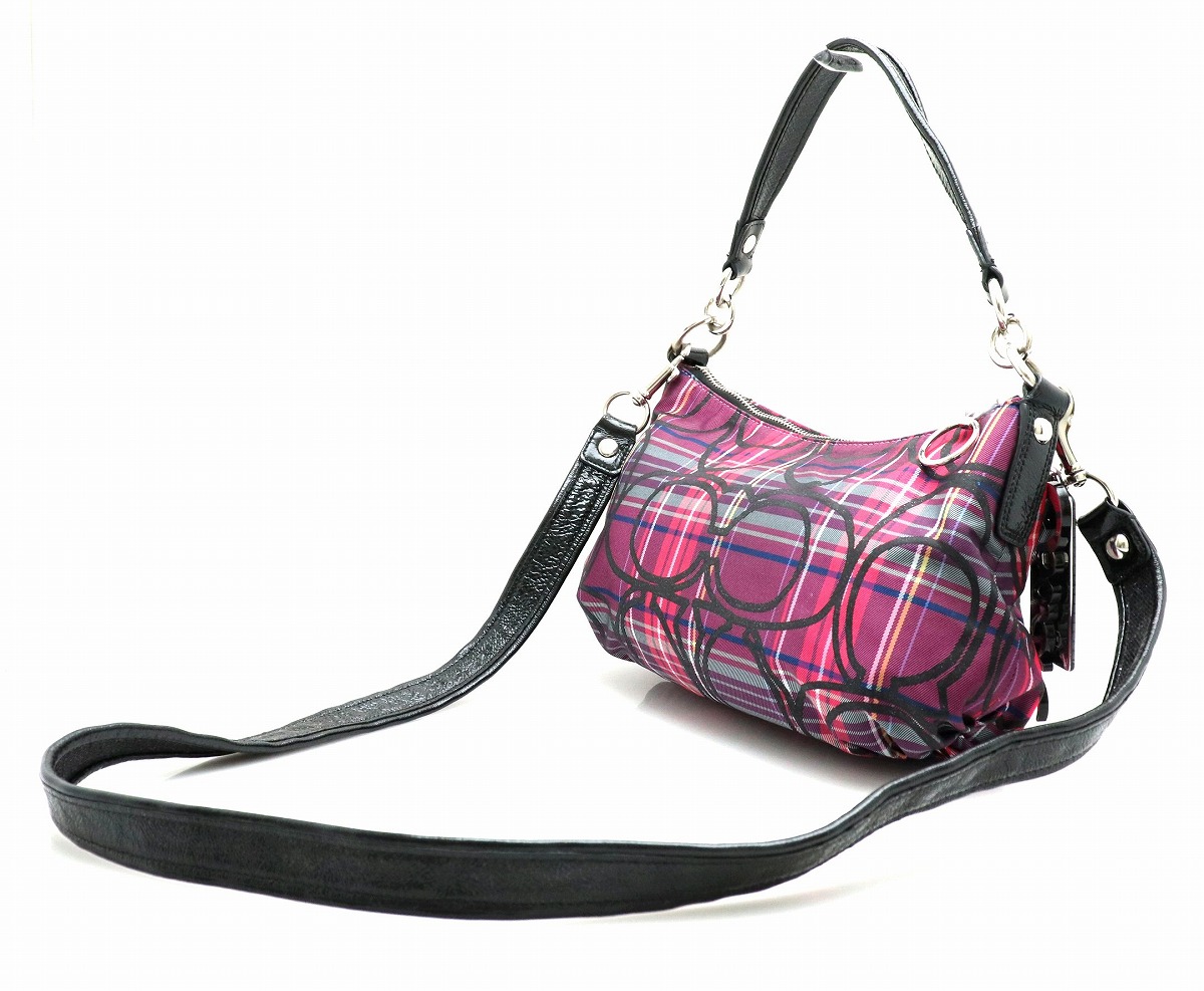 楽天市場】【バッグ】COACH コーチ チェック柄 ショルダーバッグ 2WAY