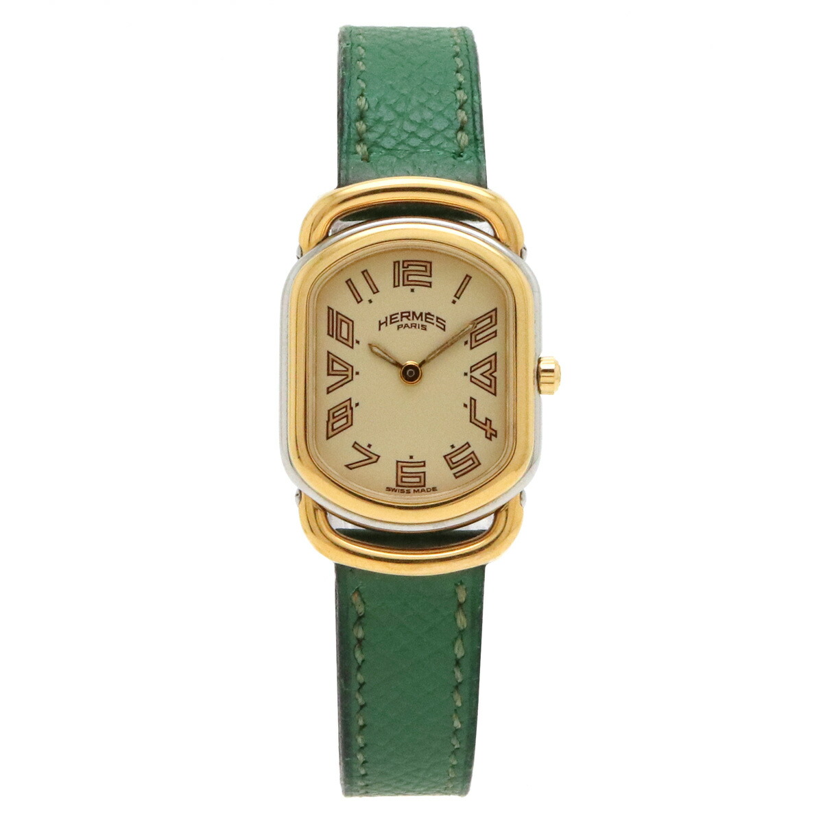 楽天市場】【ウォッチ】HERMES エルメス ラリー アイボリー文字盤 SS