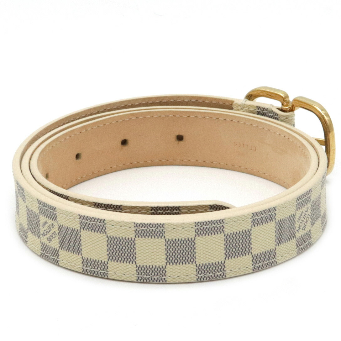 楽天市場】LOUIS VUITTON ルイ ヴィトン ダミエアズール サンチュール