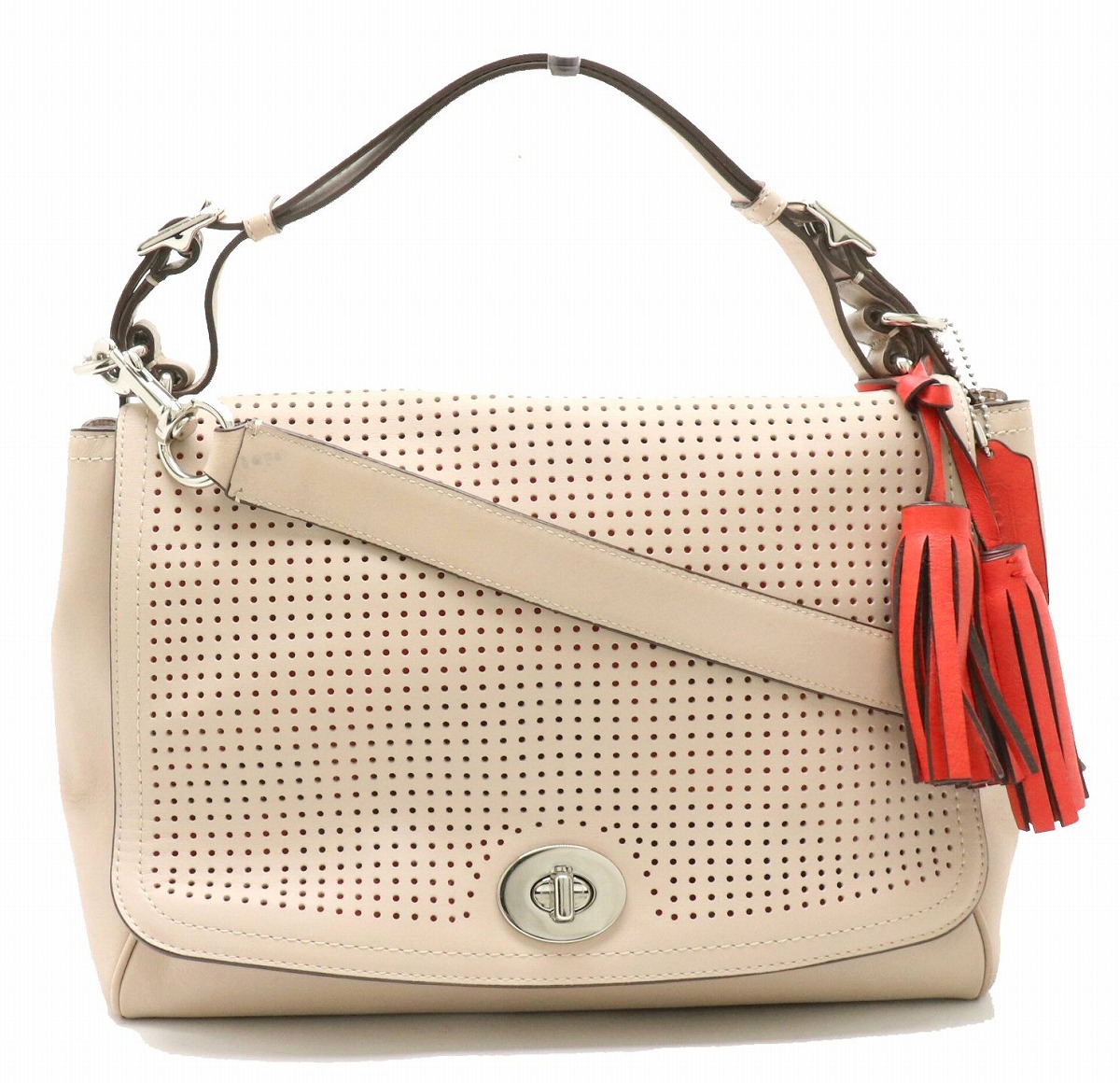 楽天市場】【バッグ】COACH コーチ レガシー パフォーレッド レザー