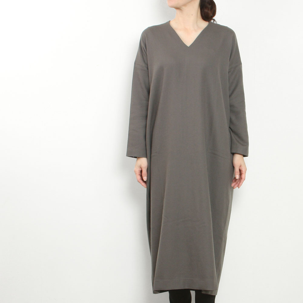 楽天市場】evam eva エヴァムエヴァ wool v neck one-piece E253T155